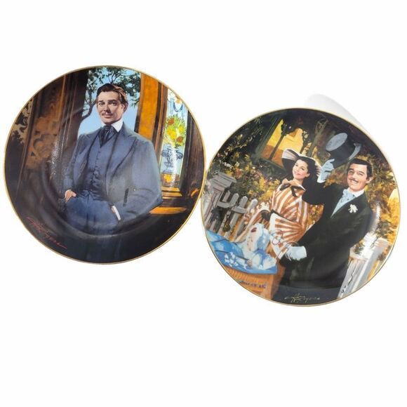 Gone With The Wind Golden Anniversary Series 1989 Howard Rogers Plates - Picture 1 of 10